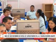 Trujillo: más de 500 miembros de mesa se capacitaron en la I.E. María Negrón Ugarte