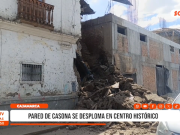 Cajamarca: pared de casona se desploma en centro histórico