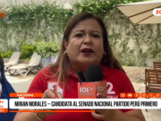 ELECCIONES 2026: Mirian Morales afirma que Perú Primero enfrenta crisis política