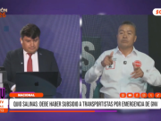 “En casos de emergencia por desabastecimiento de GNV, el gobierno debe dar un subsidio a los transportistas” Quio Salinas, candidato al Senado Nacional por el PRIN