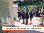 Chiclayo: caen sujetos acusados de robar celulares en combis