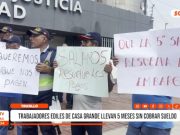 Ascope: trabajadores ediles protestan tras permanecer 5 meses sin sueldo