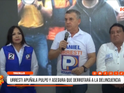 Trujillo: Urresti apuñala a pulpo y asegura que derrotará a la delincuencia