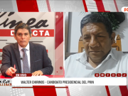 Elecciones 2026: Candidato presidencial del PRIN – Partido Regionalista Integración Nacional, Walter Chirinos “Hay que modificar inmediatamente el sistema de defensa e inteligencia nacional. No hay que negociar con la criminalidad”