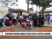 Protesta en Trujillo exige cambio del director del Hospital Regional por denuncias graves
