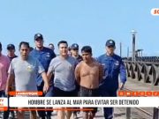 Lambayeque: Hombre se lanzó al mar para evitar ser detenido en Pimentel