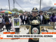 Huaraz: realizan entierro de sub oficial asesinada