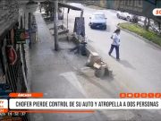Chimbote: chofer pierde control de su auto y atropella a dos personas