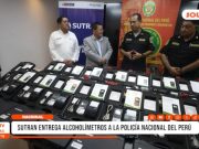 Lima: SUTRAN entrega alcoholímetros a Policía Nacional