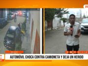 Trujillo: automóvil choca contra camioneta y deja un herido