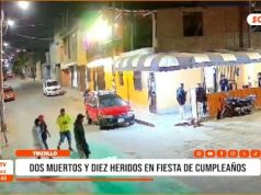Trujillo: Dos muertos y diez heridos en fiesta de cumpleaños. Hay un detenido