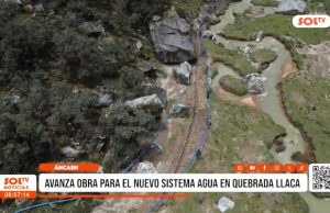 Áncash: va culminando nuevo sistema agua en quebrada Llaca