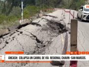 Áncash: colapso de vía Chavín – San Marcos pone en riesgo tránsito