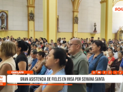 Chiclayo: gran asistencia de fieles en misa por Semana Santa