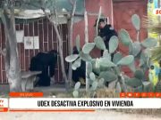 Trujillo: UDEX desactiva explosivo dejado en vivienda de La Esperanza