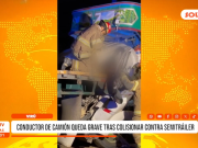 La Libertad: accidente vehicular deja conductor grave tras choque