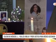 Trujillo: Colegio de Médicos La Libertad realiza vigilia y piden justicia para médica asesinada