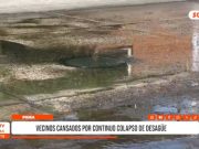 Piura: vecinos cansados por continuo colapso de desagüe