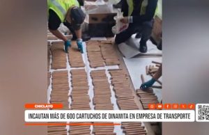 Chiclayo: incautan más de 600 cartuchos de dinamita en empresa de transporte