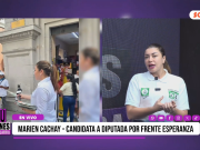 «Keiko Fujimori no respetó ni a su madre; para ser un buen ser humano, tienes que ser una buena hija»: Marien Cachay, candidata a diputada por el Frente Esperanza