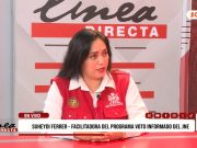 “Voto Informado permite conocer a los candidatos y sus propuestas. El elector debe investigar antes de votar”: Suheydi Ferrer, facilitadora del programa Voto Informado del JNE