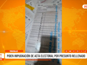 Trujillo: piden impugnación de acta electoral por presunto rellenado