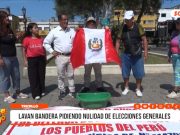 Trujillo: lavan bandera pidiendo nulidad de elecciones generales
