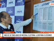 Chiclayo: más de 30 toneladas de material electoral llegó para elecciones