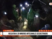 Pataz: rescatan a 20 mineros artesanales secuestrados