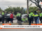 Cajamarca: motociclista falleció al sufrir accidente en carretera a Baños del Inca