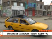 Florencia de Mora: obra vial genera tráfico vehicular