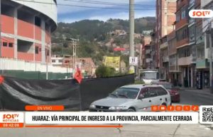 Huaraz: congestión vehicular por obras viales en Raimondi