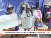 Áncash: pobladores de Yungar protestan por paralización de obra vial