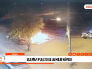 Piura: queman puesto de auxilio rápido