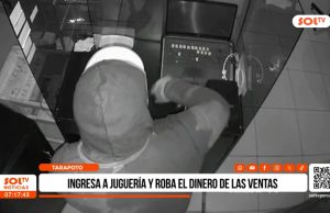 Tarapoto: ingresa a juguería y roba dinero de las ventas