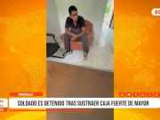 Trujillo: soldado es detenido tras sustraer caja fuerte de mayor