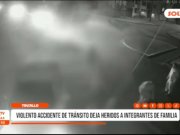Trujillo: accidente de tránsito deja familia herida
