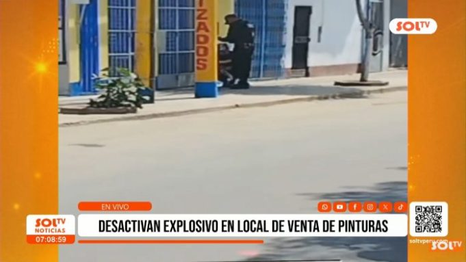Trujillo: desactivan explosivo en Prolongación Unión