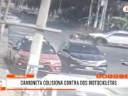 Trujillo: camioneta colisiona contra dos motocicletas