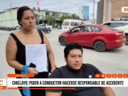 Chiclayo: accidente de tránsito deja herido sin apoyo