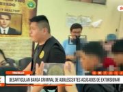 Trujillo: PNP desarticula banda criminal de adolescentes acusados de extorsionar