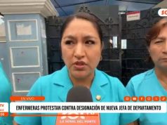 Trujillo: enfermeras protestan contra designación de nueva jefa de departamento de el Hospital Belén