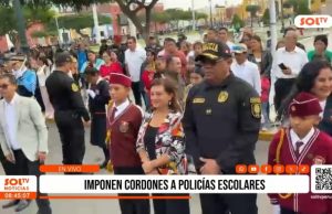 Trujillo: Imponen cordones a policías escolares