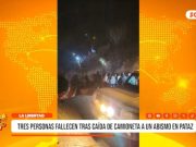 La Libertad: tres personas fallecen tras caída de camioneta a un abismo en Pataz
