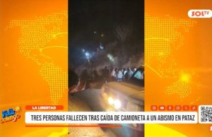 La Libertad: tres personas fallecen tras caída de camioneta a un abismo en Pataz