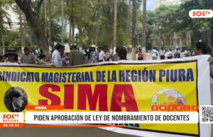 Piura: piden aprobación de ley de nombramiento de docentes