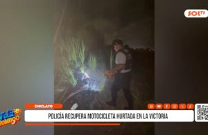 Chiclayo: Policía recupera motocicleta hurtada en La Victoria