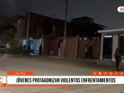 Estudiantes protagonizan violenta gresca en La Esperanza y desatan caos en Trujillo