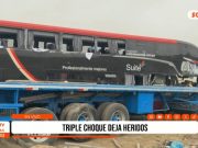 Violento choque múltiple en la Panamericana Norte dejó varios heridos en Trujillo