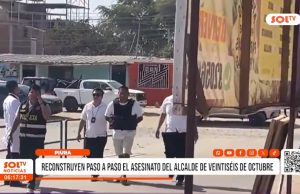 Piura: reconstruyen asesinato de alcalde de Veintiséis de Octubre